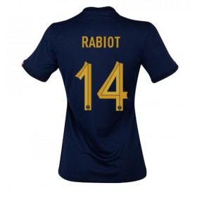 Damen Fußballbekleidung Frankreich Adrien Rabiot #14 Heimtrikot WM 2022 Kurzarm